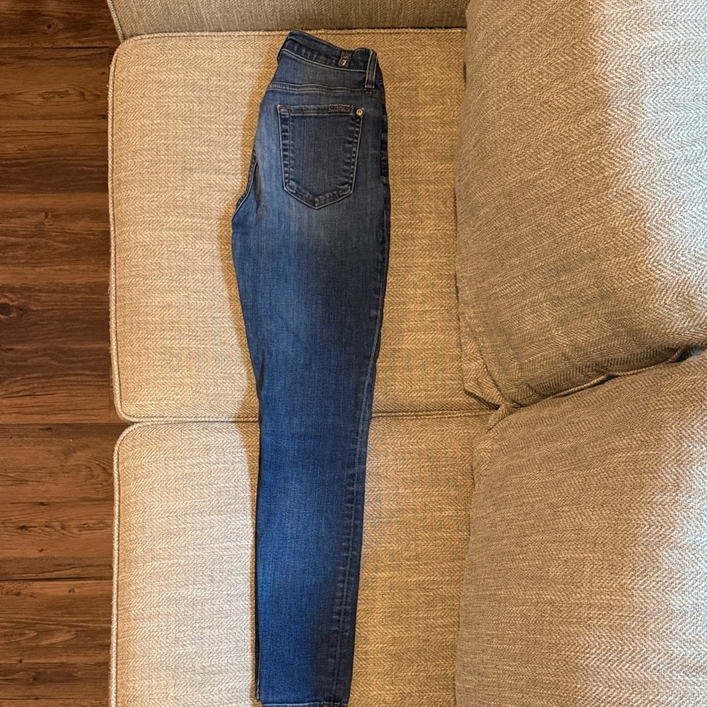 7 For All Mankind Dark Blue Denim Jeans